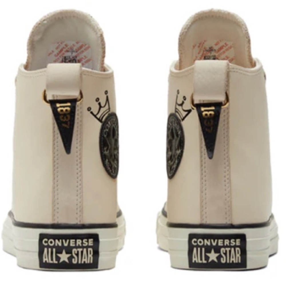 Converse Cream Sneakers High-Top Canvas - Picture 3 of 5